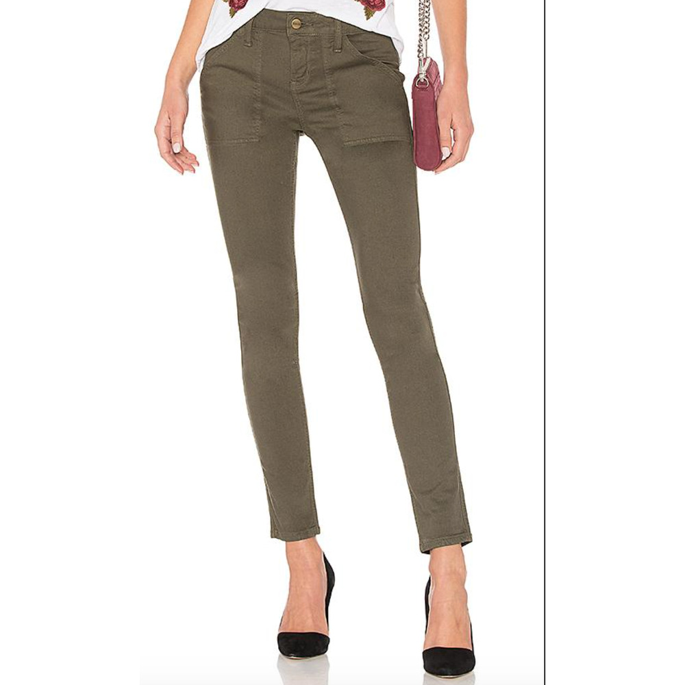 SANCTUARY ADMIRAL SKINNY UTILITY JEANS FATIGUE